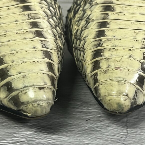 Sam Edelman Odelia Snake Print Leather Mule Pumps - Picture 11 of 12